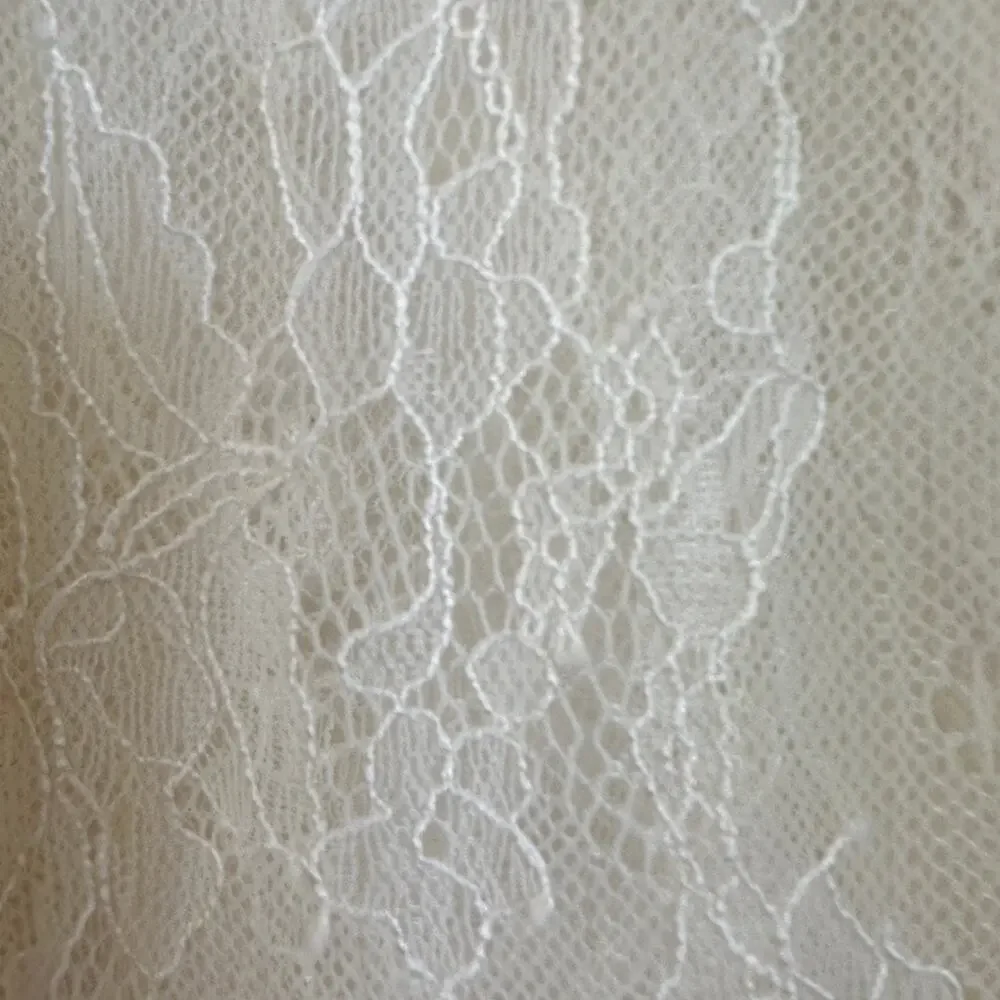 Coco + Jameson Lace Dress Bell Sleeve Deep V Back Short Junior LARGE Cream